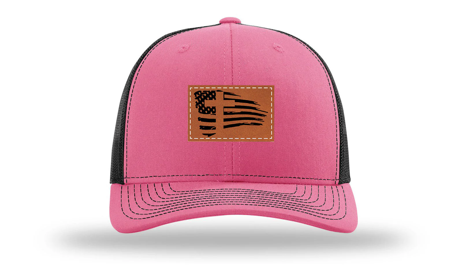 Cross Flag 2 Leather Patch Richardson 112 Hat - Image 40
