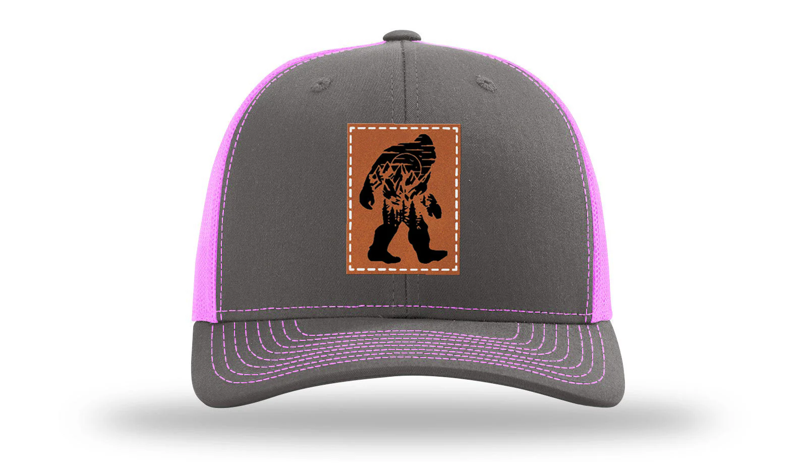 Sasquatch Leather Patch Richardson 112 Hat - Image 15