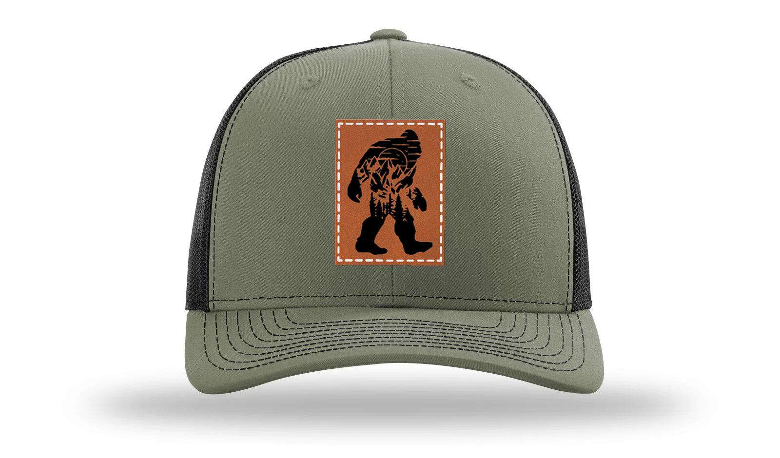 Sasquatch Leather Patch Richardson 112 Hat - Image 25