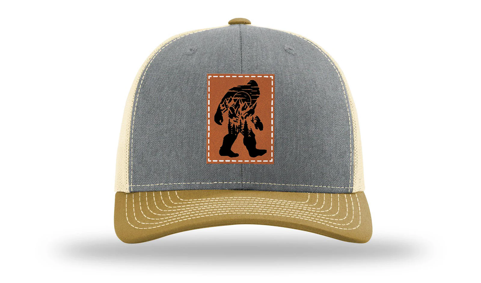 Sasquatch Leather Patch Richardson 112 Hat - Image 37