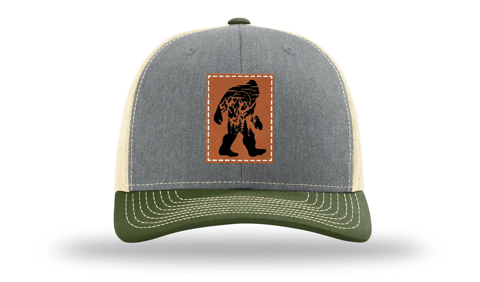 Sasquatch Leather Patch Richardson 112 Hat - Image 38