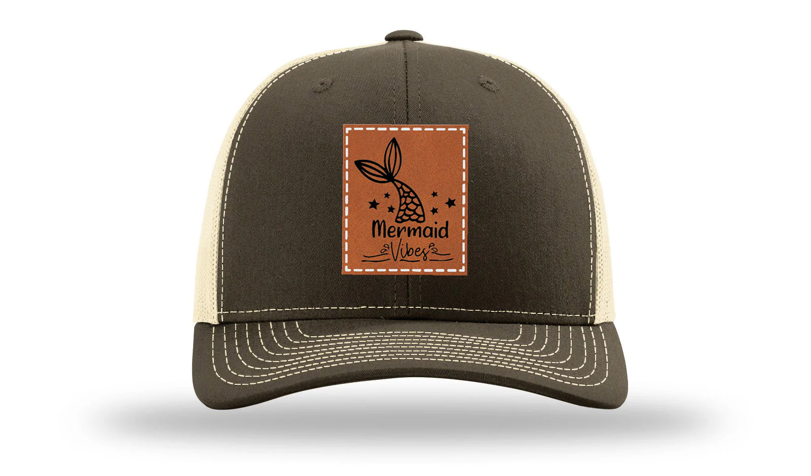 Be A Mermaid Leather Patch Richardson 112 Hat - Image 17