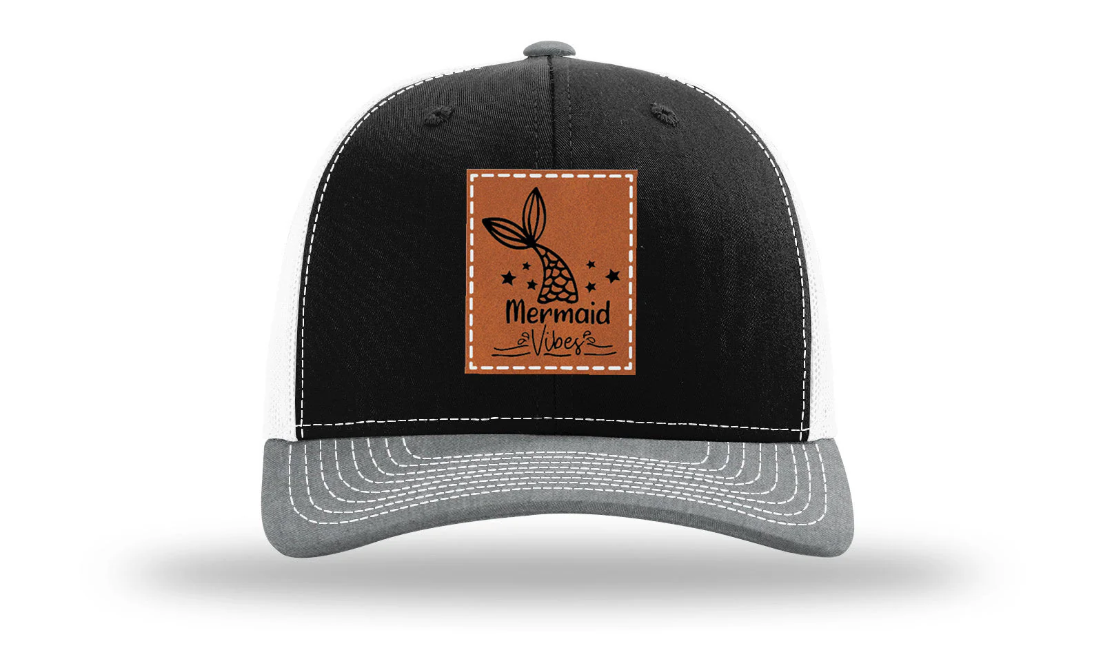 Be A Mermaid Leather Patch Richardson 112 Hat - Image 33