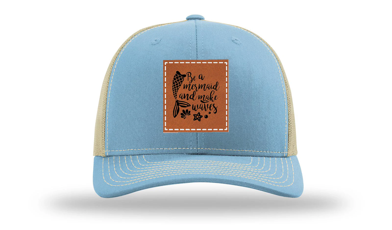 Mermaid Vibes Leather Patch Richardson 112 Hat - Image 18