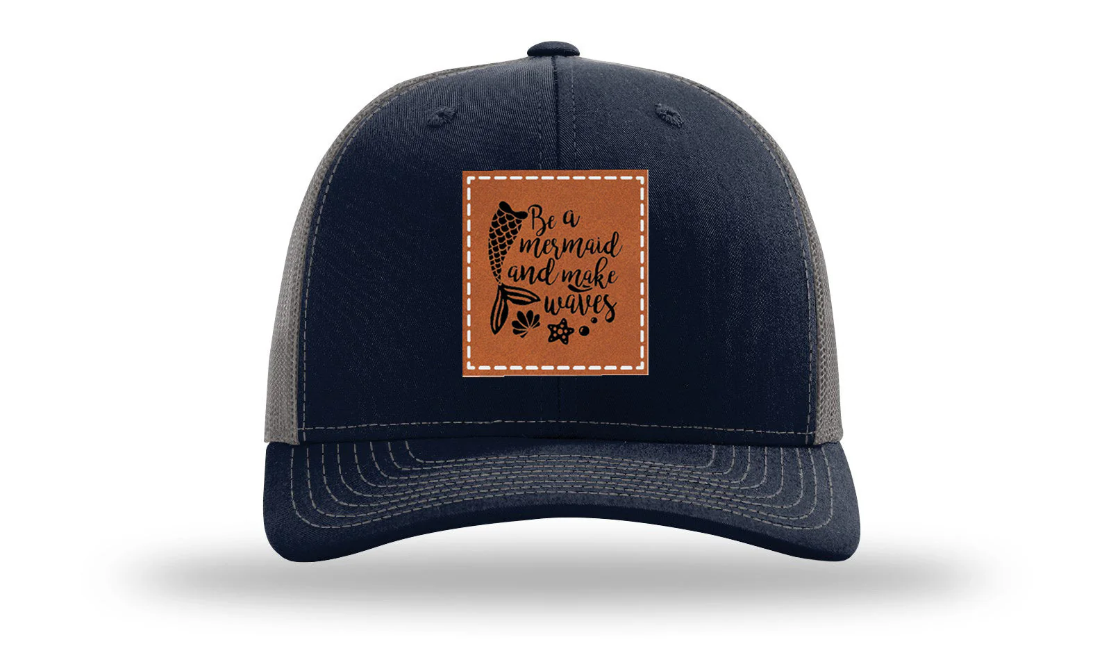 Mermaid Vibes Leather Patch Richardson 112 Hat - Image 27