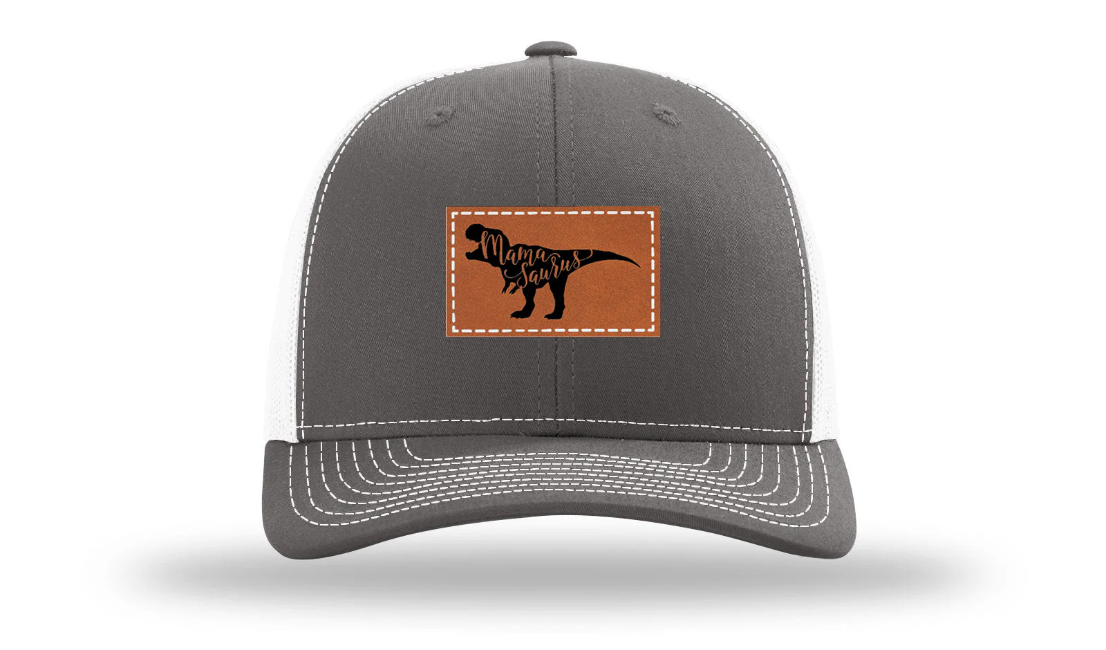Mamasaurus Leather Patch Richardson 112 Hat - Image 16