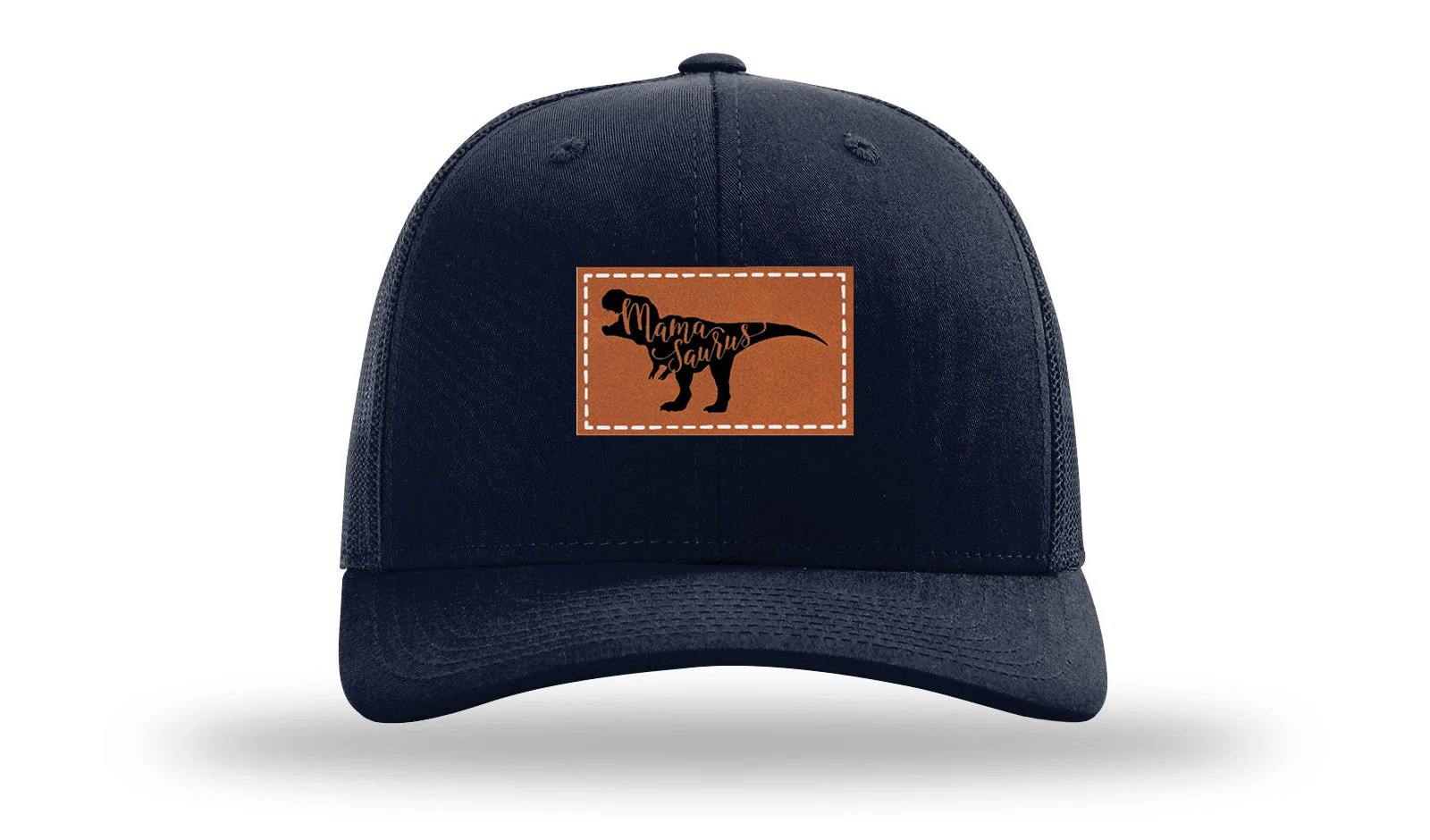 Mamasaurus Leather Patch Richardson 112 Hat - Image 4