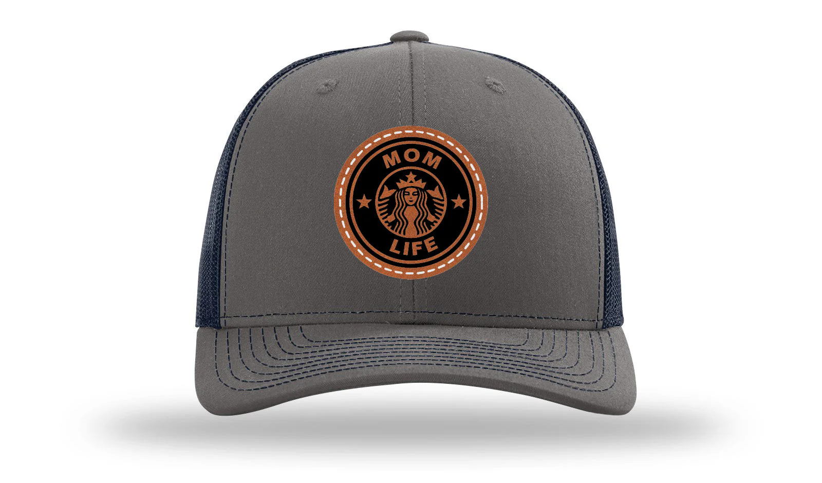 Mom Life Leather Patch Richardson 112 Hat - Image 13