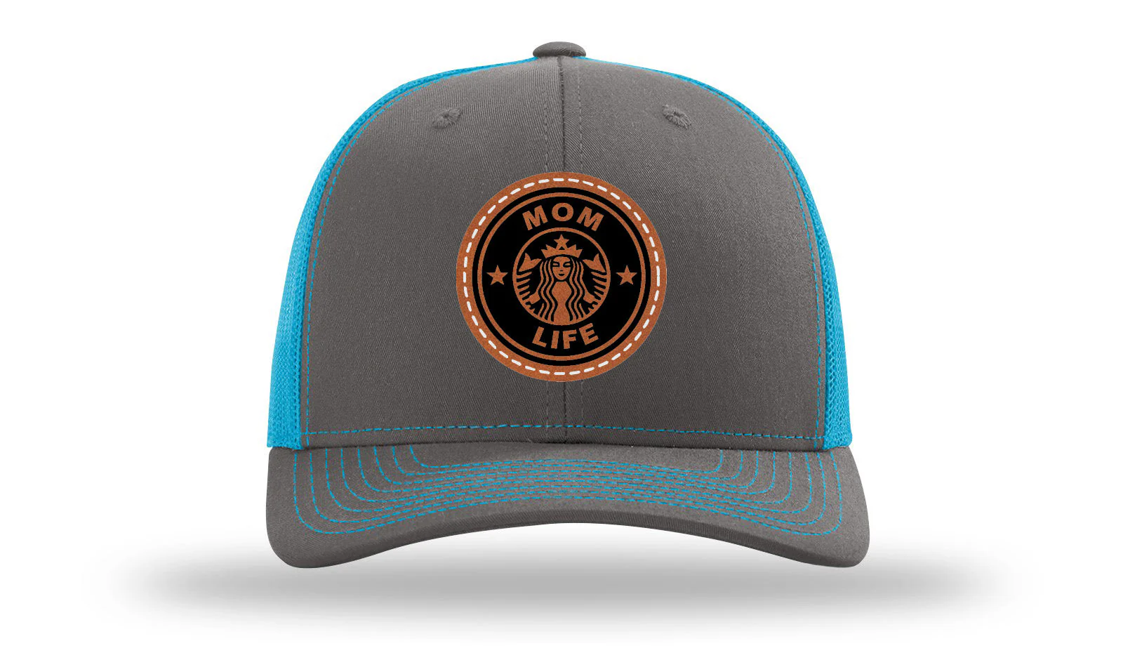 Mom Life Leather Patch Richardson 112 Hat - Image 14