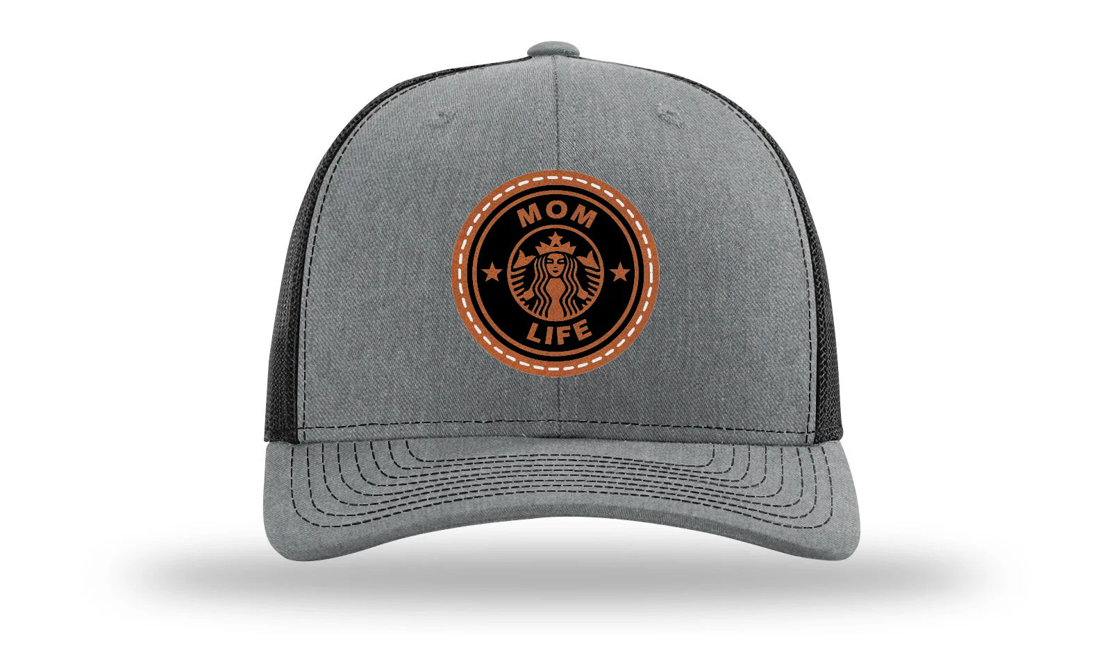 Mom Life Leather Patch Richardson 112 Hat - Image 20