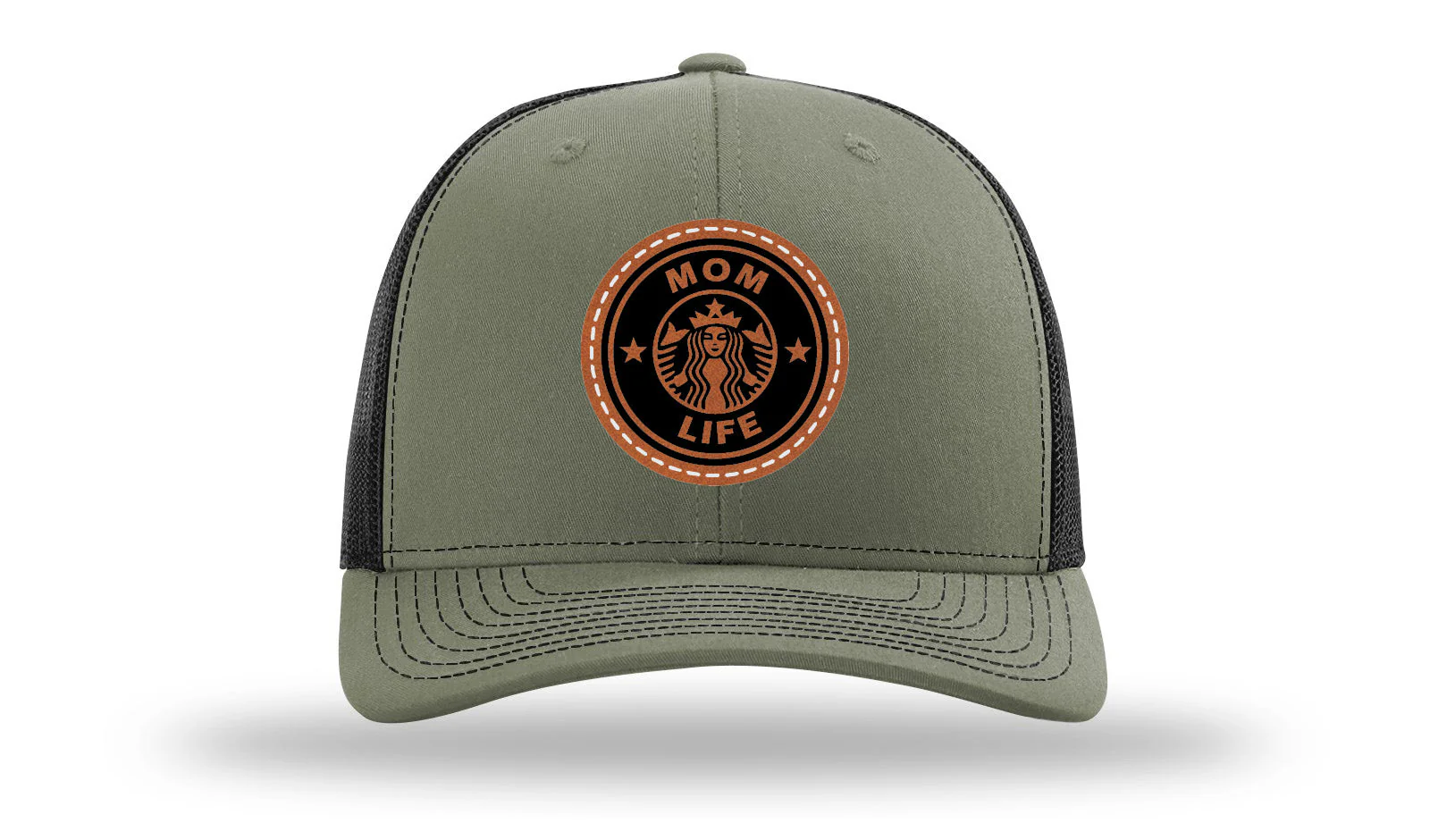 Mom Life Leather Patch Richardson 112 Hat - Image 25