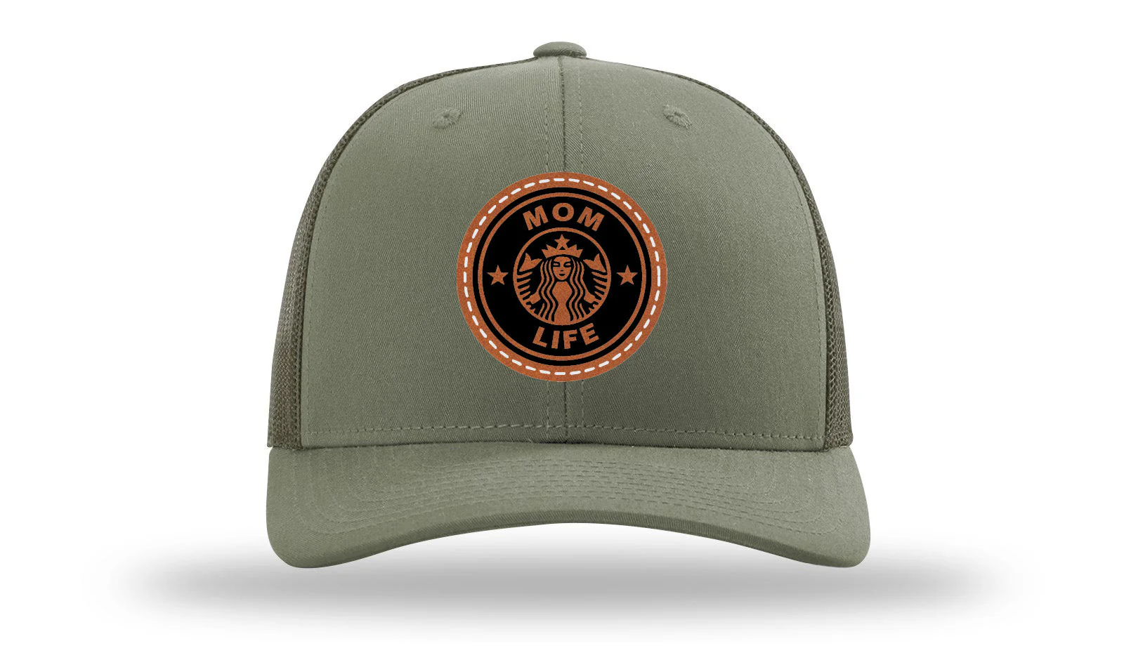 Mom Life Leather Patch Richardson 112 Hat - Image 3