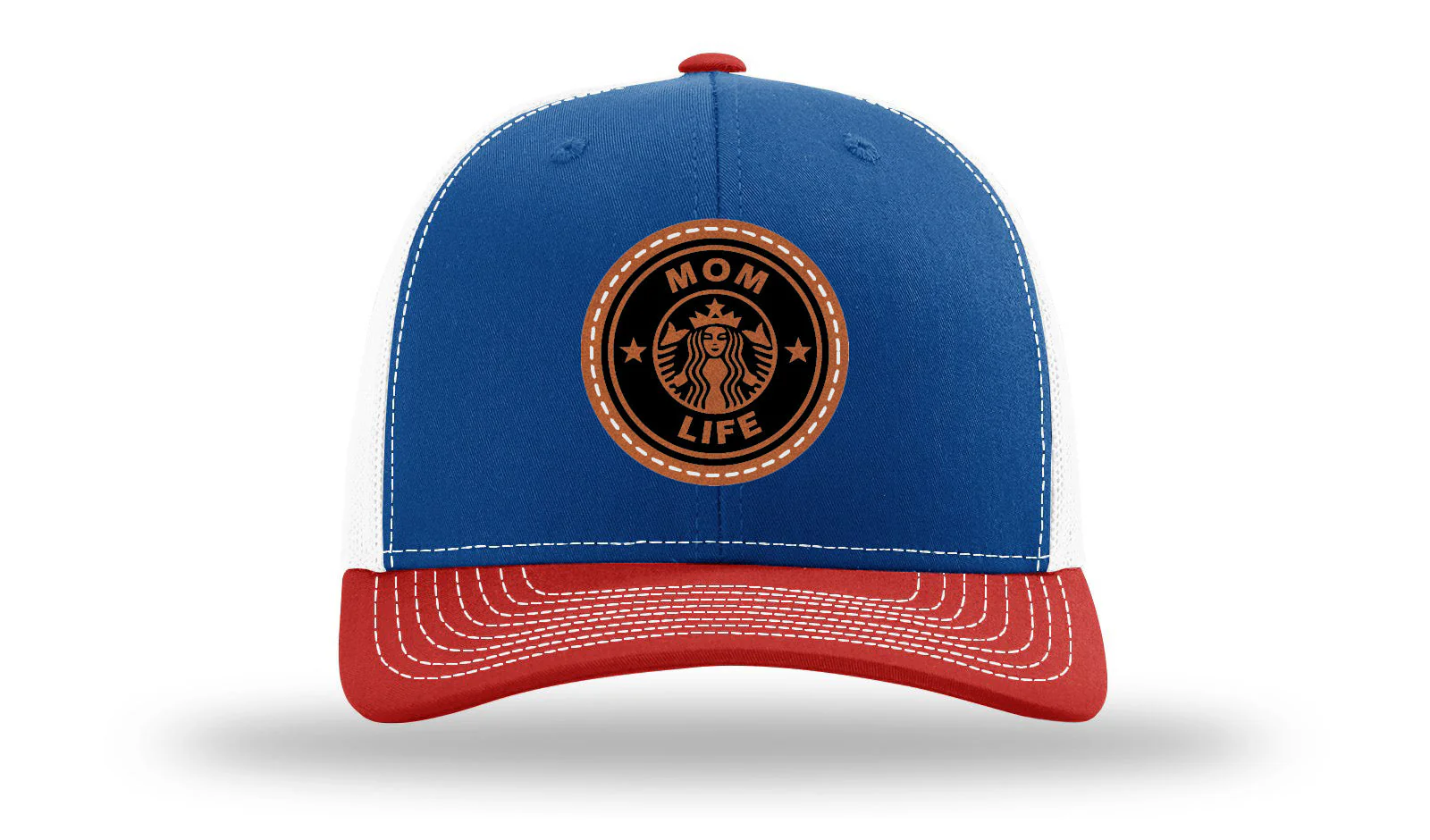 Mom Life Leather Patch Richardson 112 Hat - Image 42