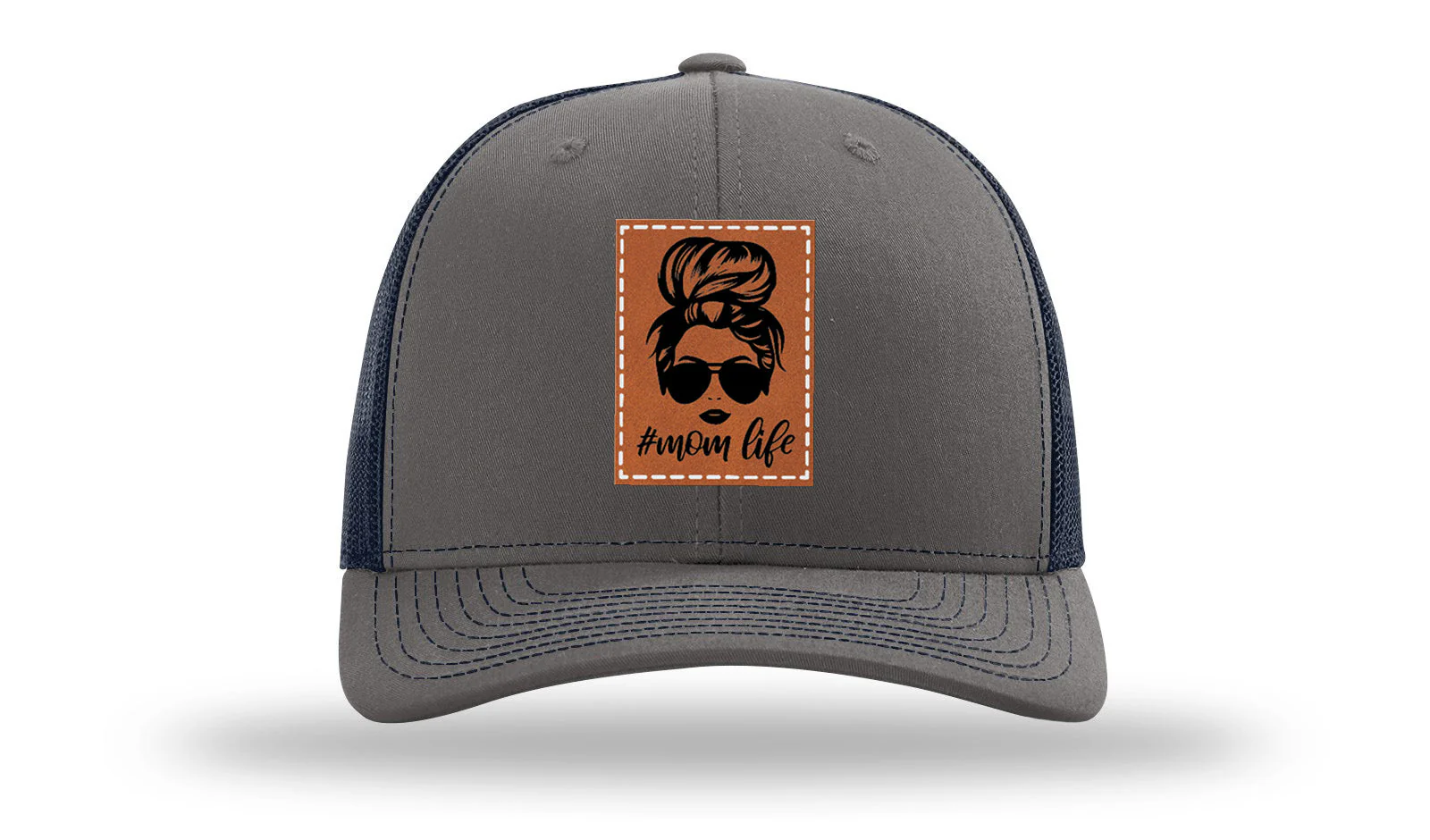 #Mom Life Leather Patch Richardson 112 Hat - Image 13