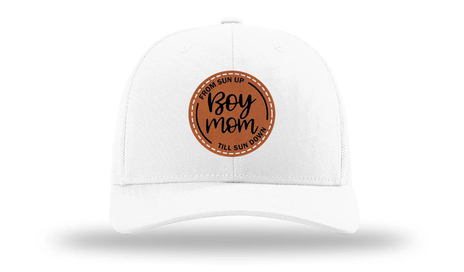 Boy Mom Leather Patch Richardson 112 Hat - Image 5