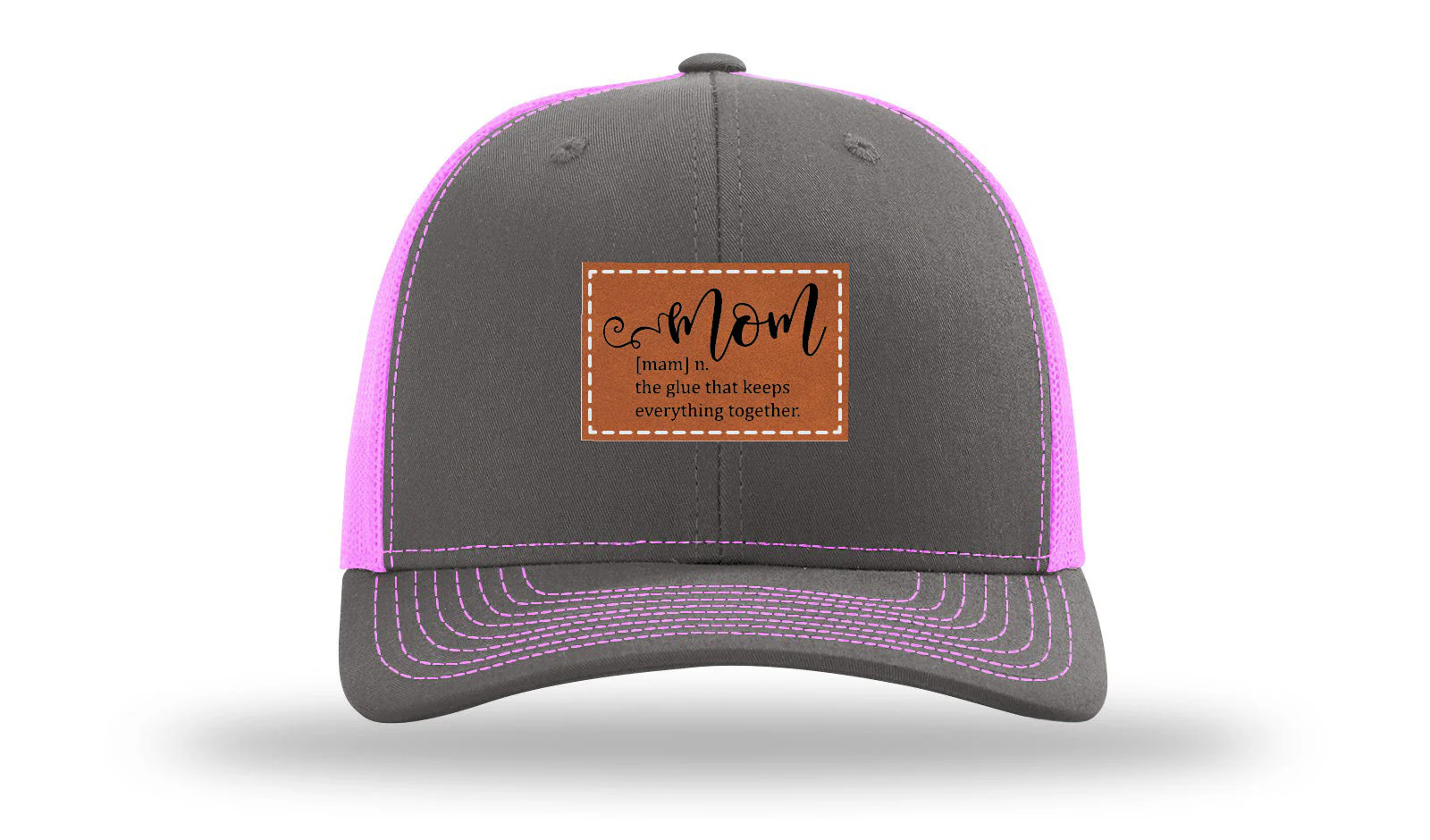 Mom Defined Leather Patch Richardson 112 Hat - Image 15