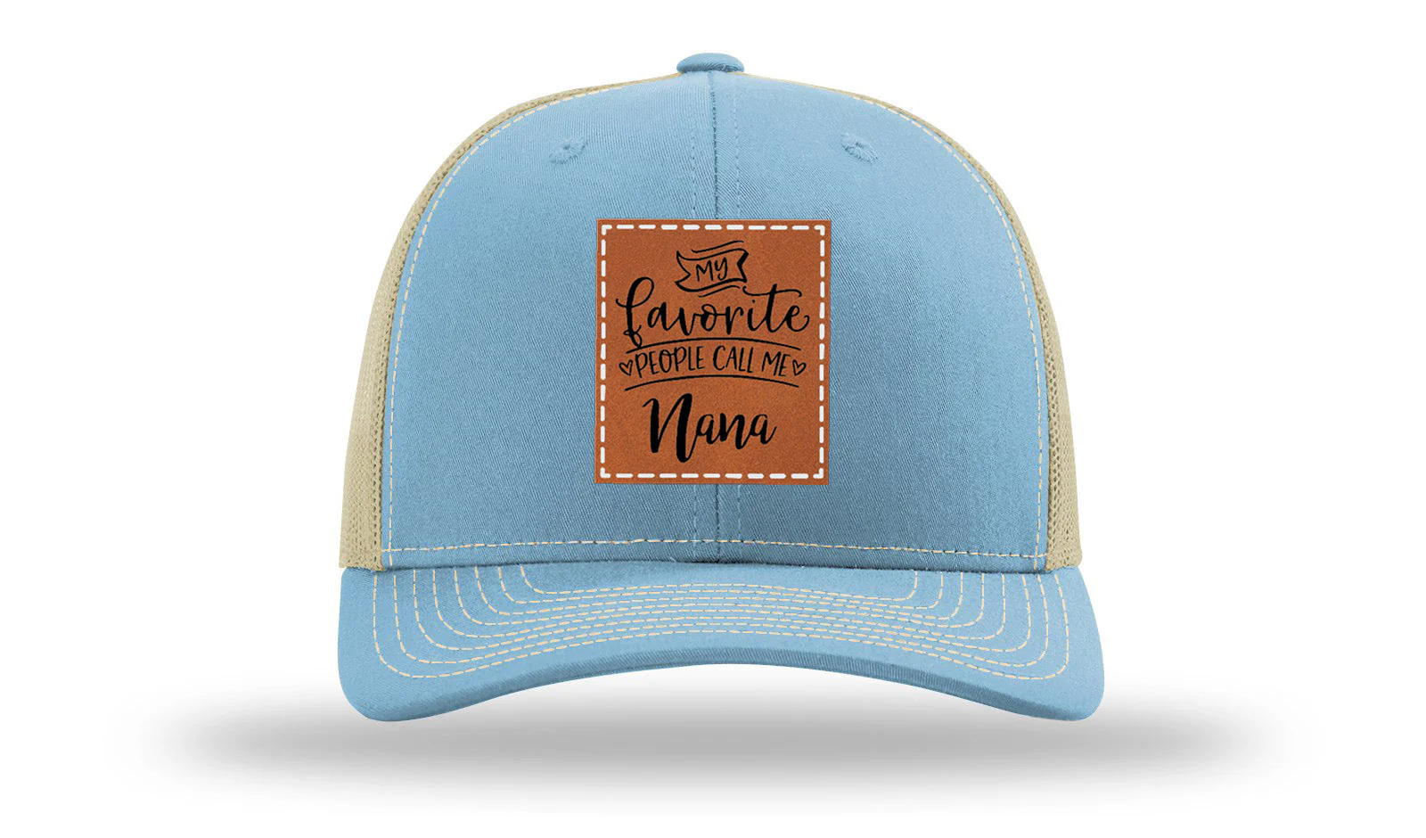Favorite People Call Me Nana Leather Patch Richardson 112 Hat - Image 18