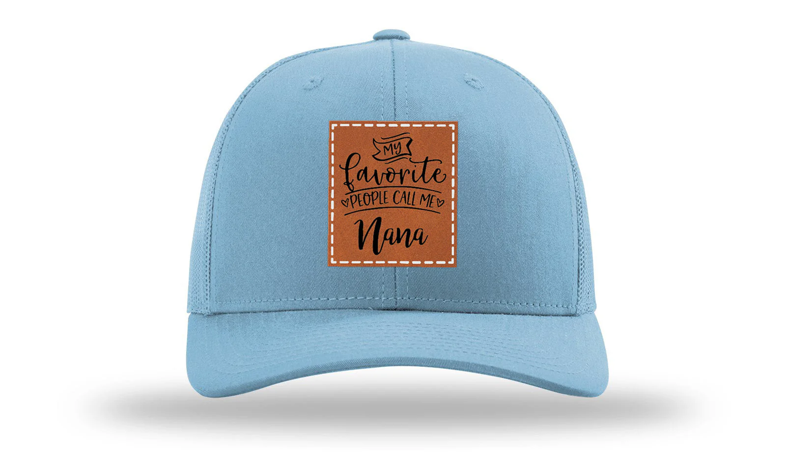 Favorite People Call Me Nana Leather Patch Richardson 112 Hat - Image 2