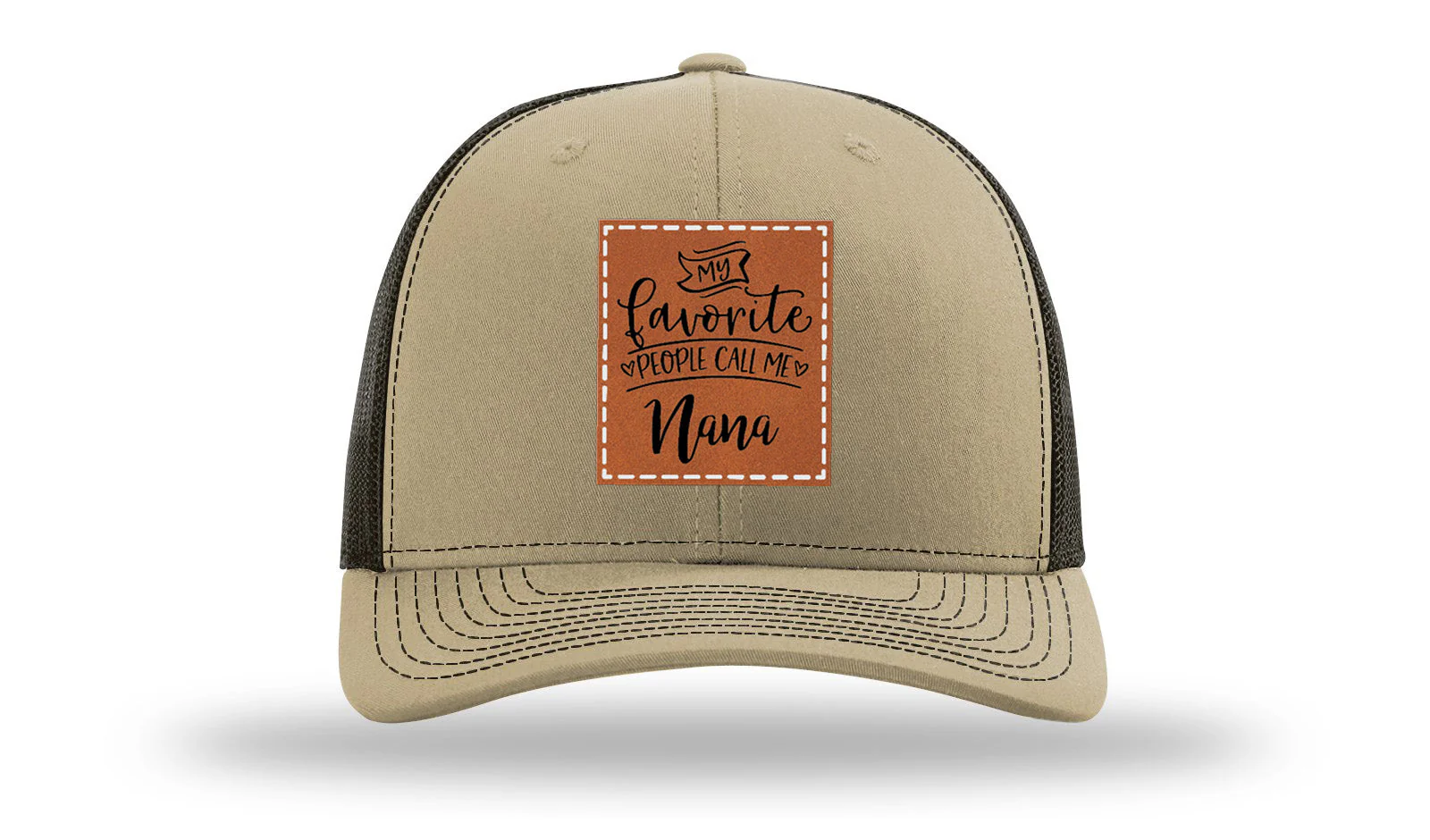 Favorite People Call Me Nana Leather Patch Richardson 112 Hat - Image 24