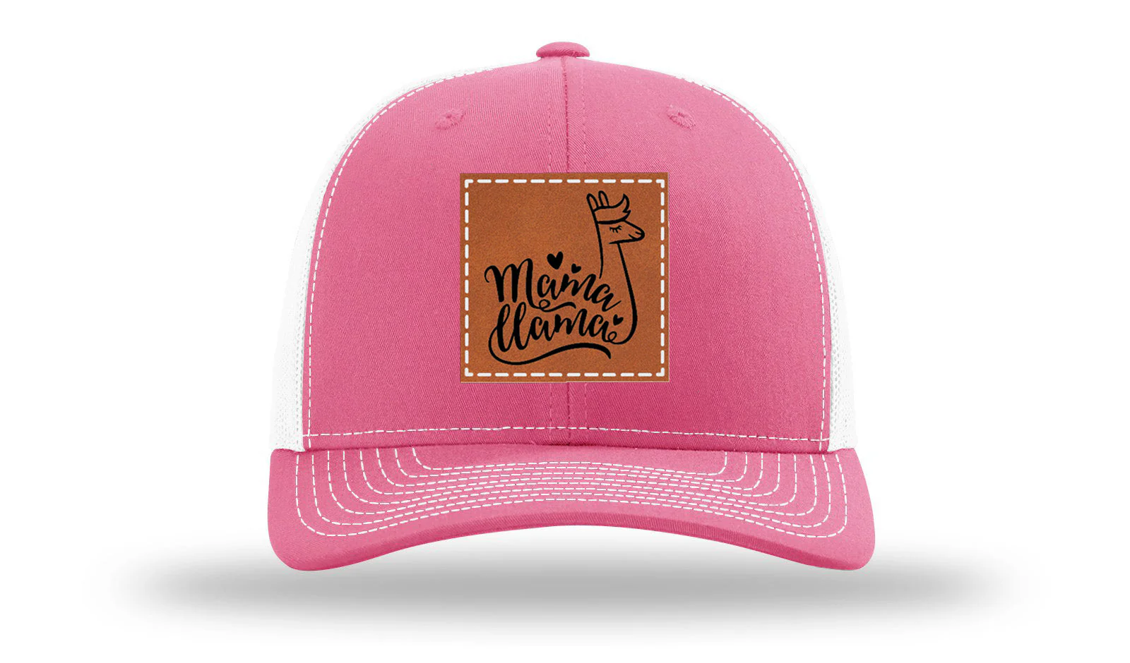 Mama Llama Leather Patch Richardson 112 Hat - Image 23