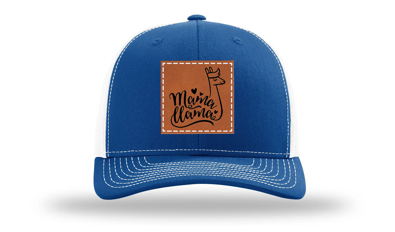 Mama Llama Leather Patch Richardson 112 Hat - Image 32