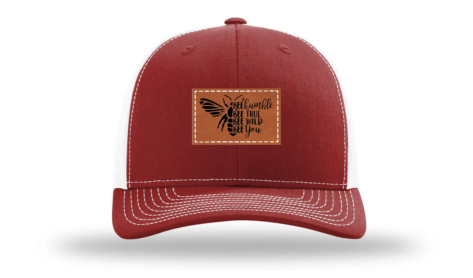 Bee Humble Leather Patch Richardson 112 Hat - Image 9
