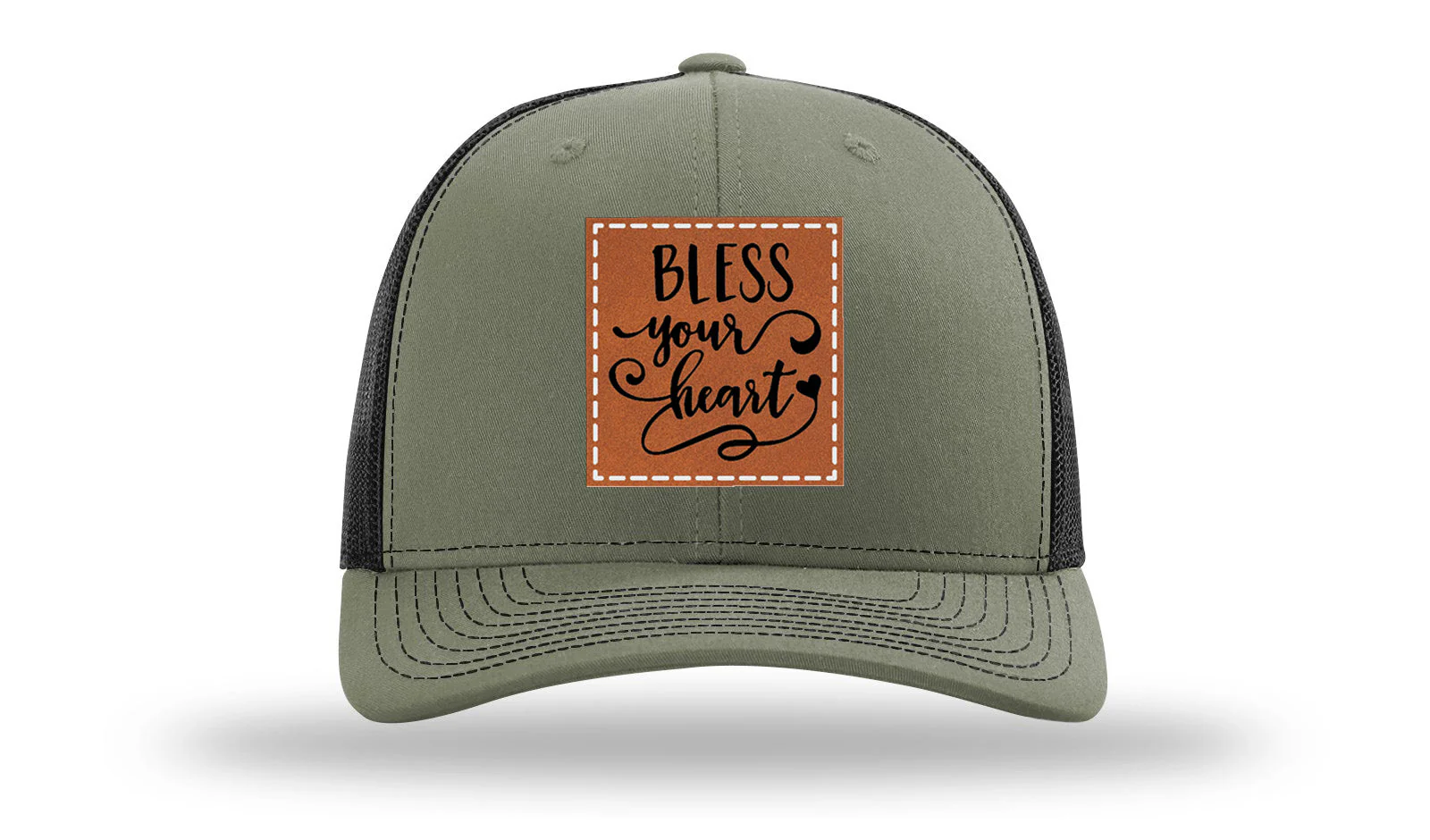 Bless Your Heart Leather Patch Richardson 112 Hat - Image 24