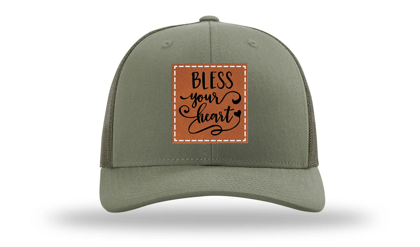 Bless Your Heart Leather Patch Richardson 112 Hat - Image 3