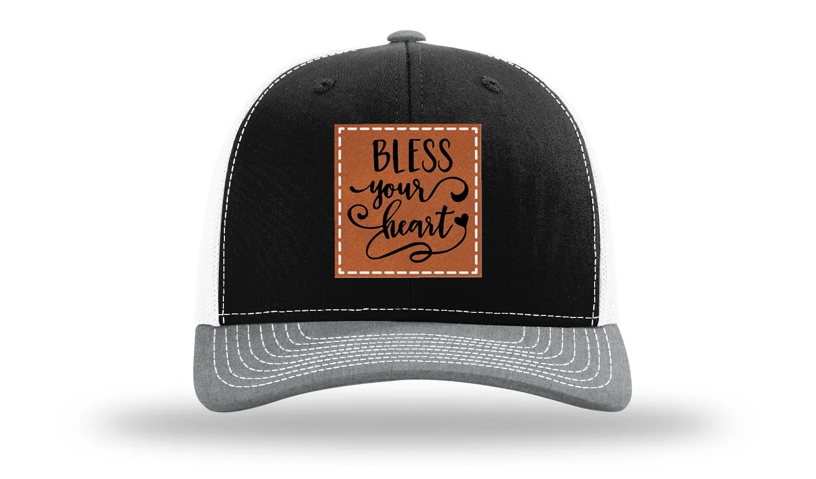 Bless Your Heart Leather Patch Richardson 112 Hat - Image 32