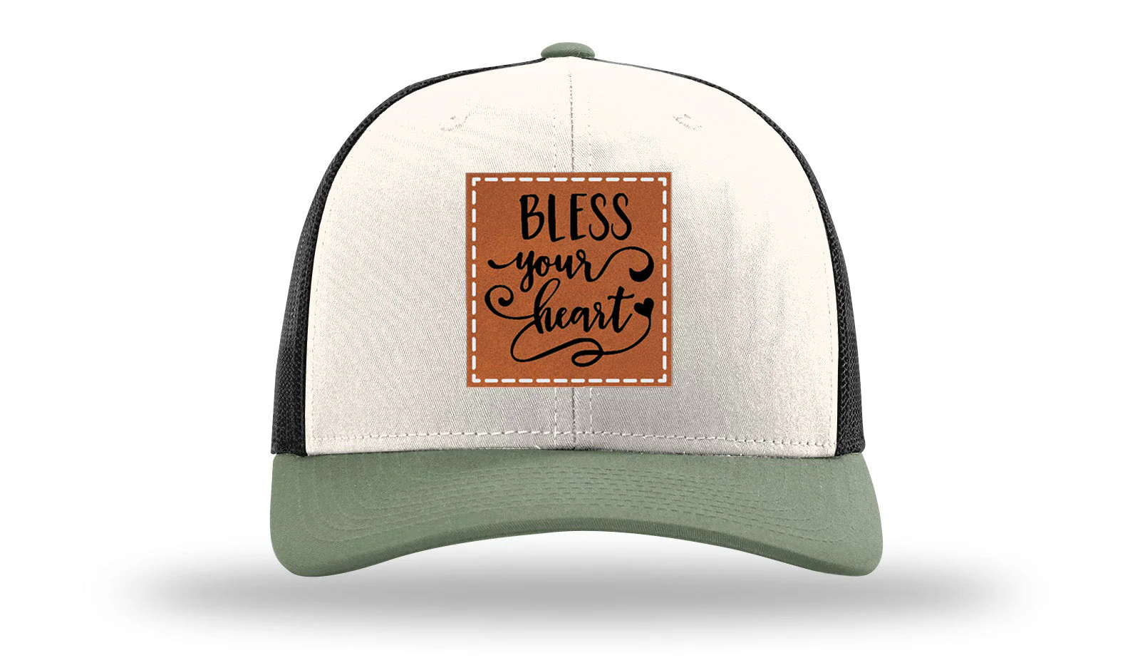 Bless Your Heart Leather Patch Richardson 112 Hat - Image 34