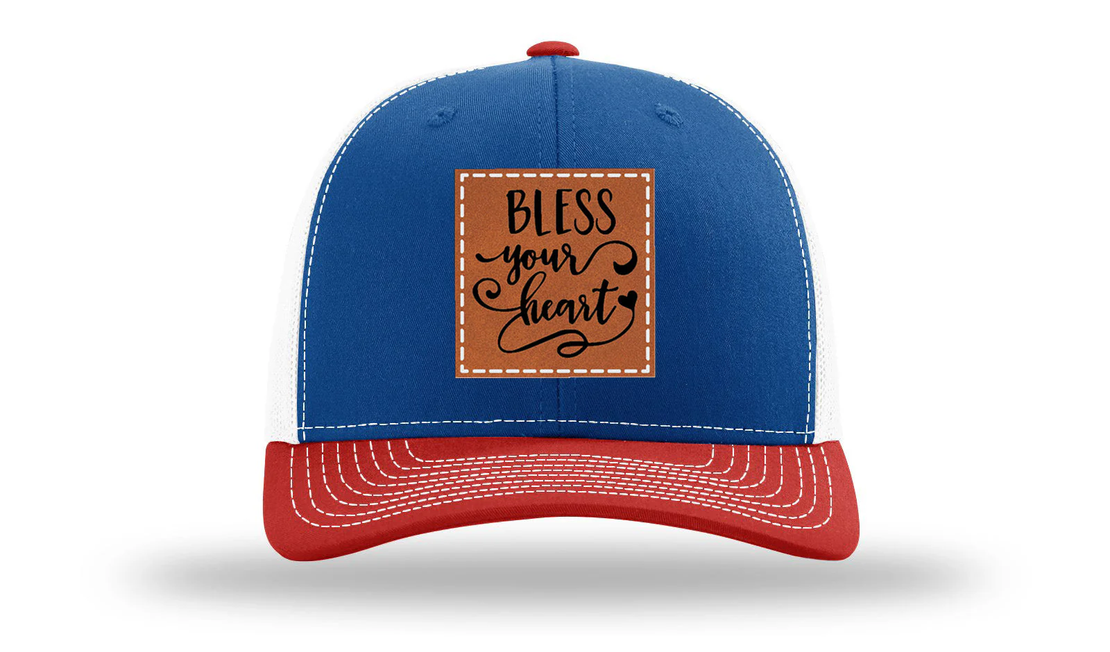 Bless Your Heart Leather Patch Richardson 112 Hat - Image 41