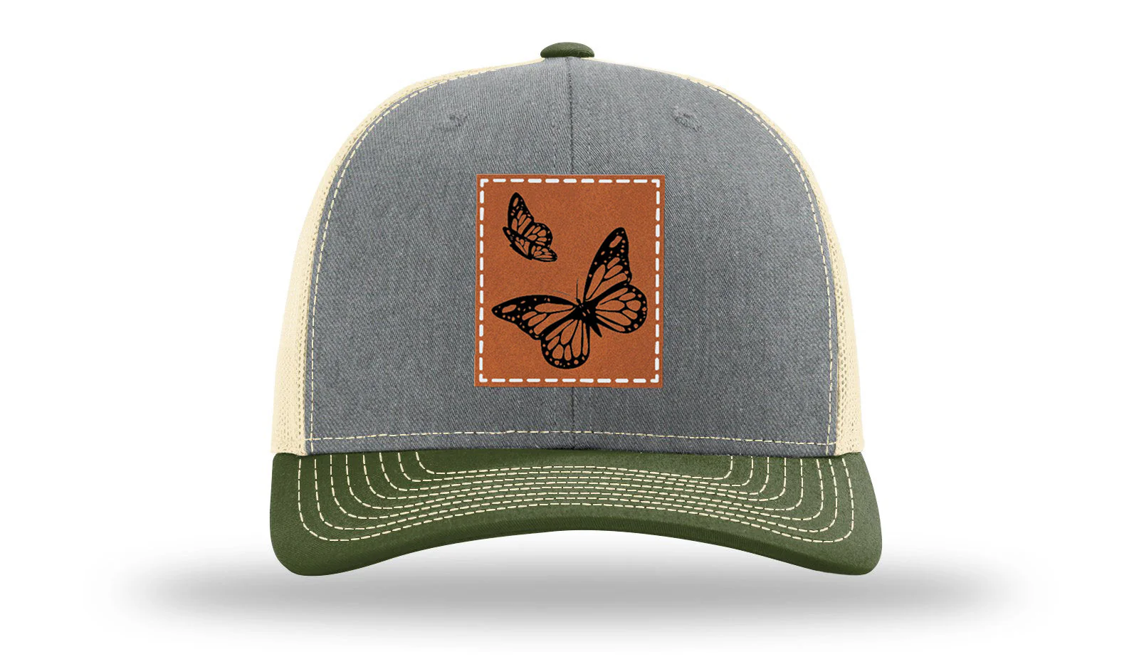 Butterflies Leather Patch Richardson 112 Hat - Image 38