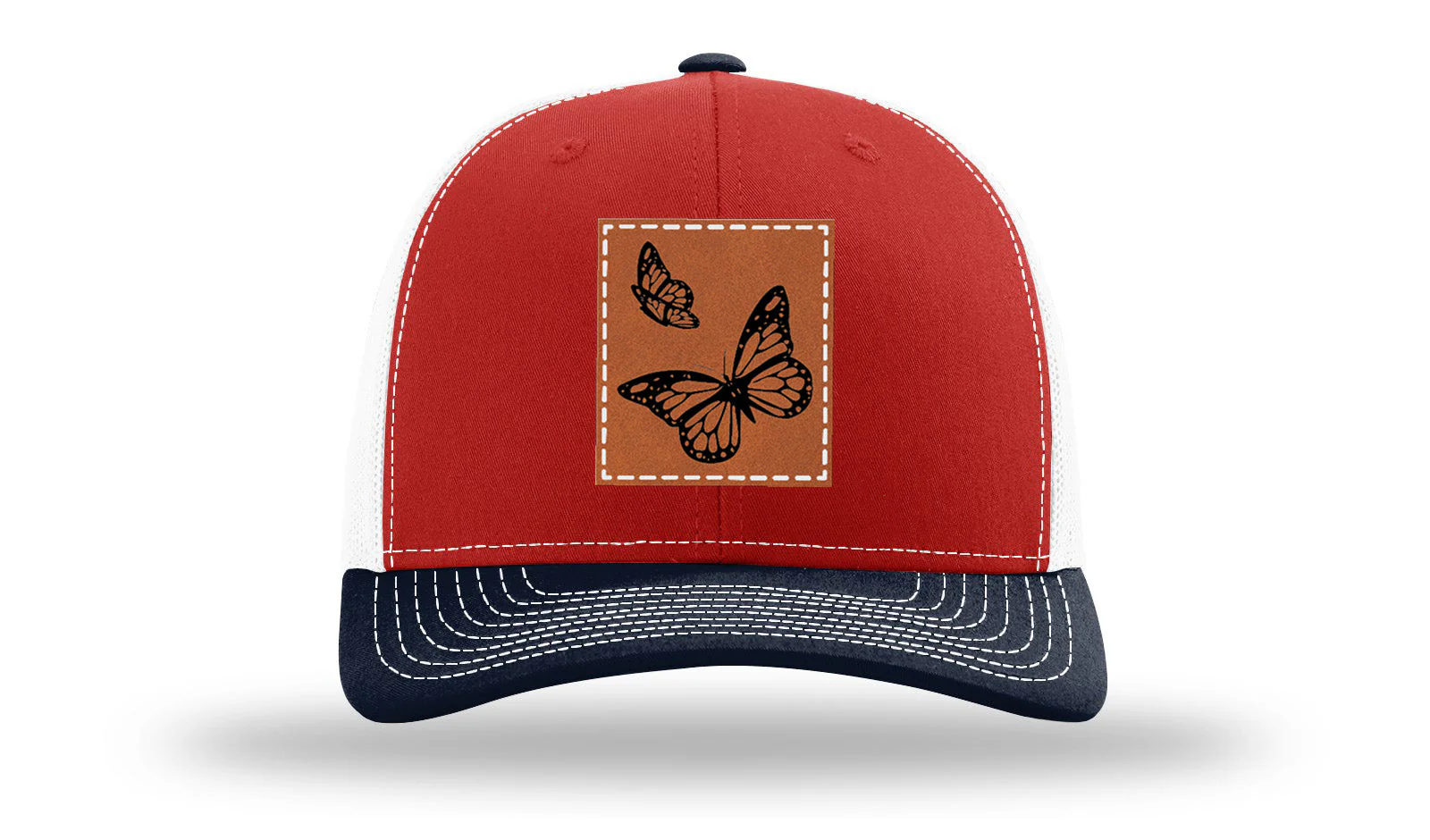 Butterflies Leather Patch Richardson 112 Hat - Image 41