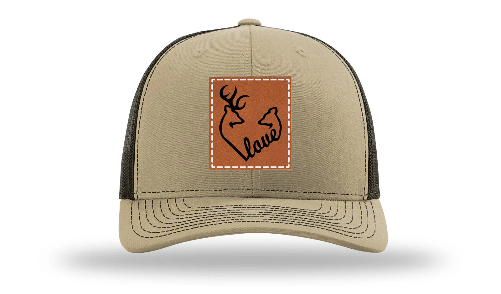 Buck Doe Love Leather Patch Richardson 112 Hat - Image 24