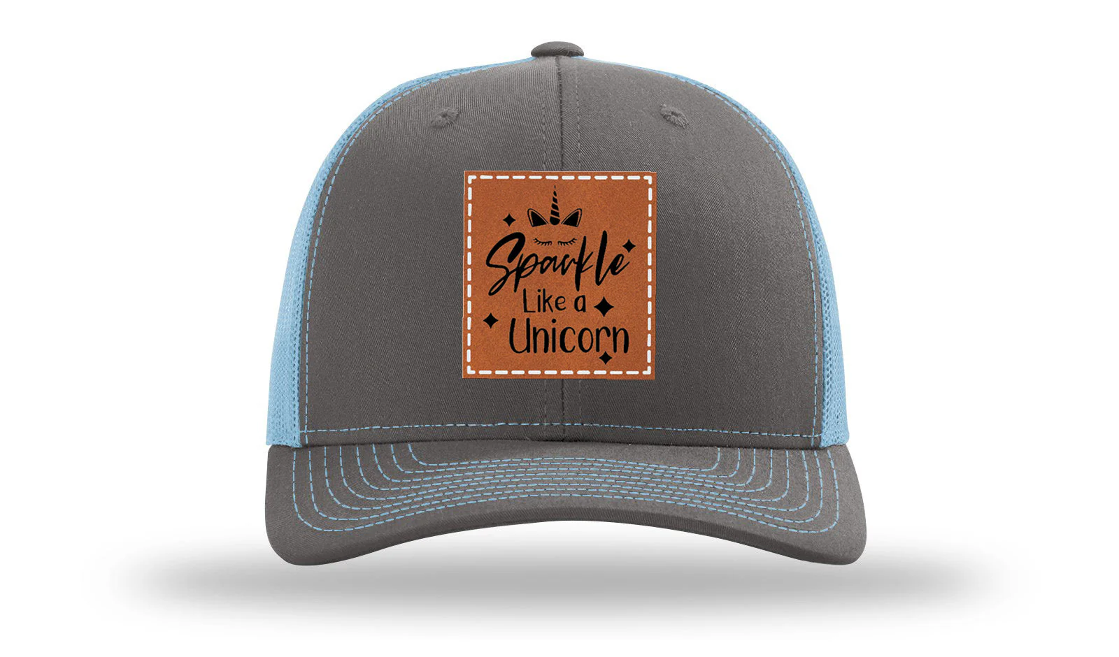 Sparkle Like A Unicorn Leather Patch Richardson 112 Hat - Image 12