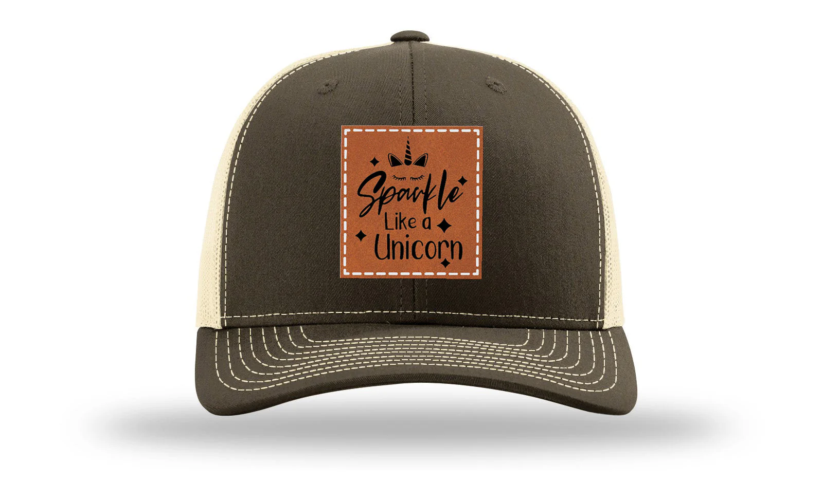 Sparkle Like A Unicorn Leather Patch Richardson 112 Hat - Image 17