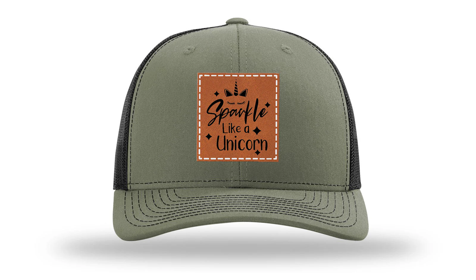 Sparkle Like A Unicorn Leather Patch Richardson 112 Hat - Image 25