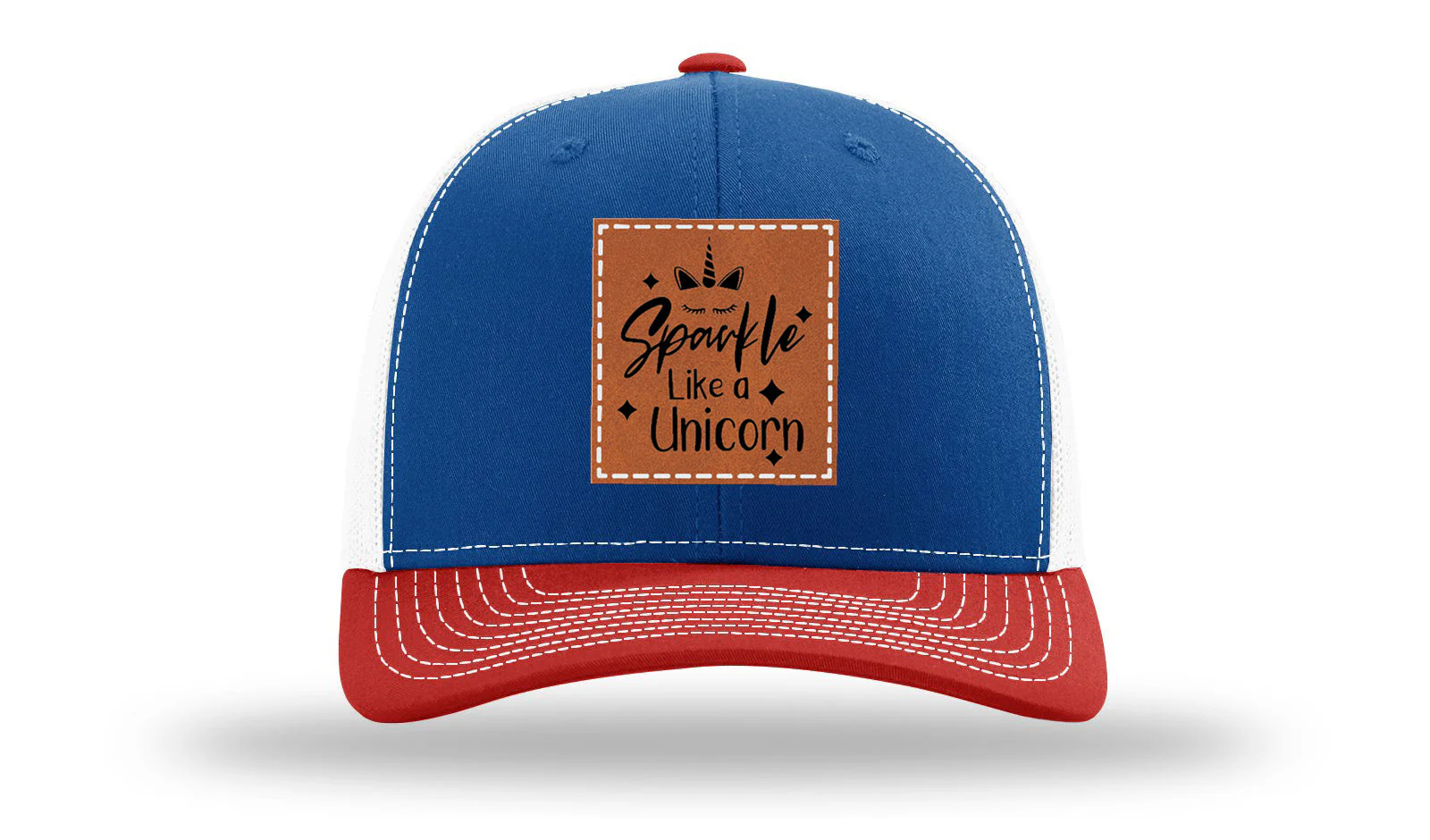 Sparkle Like A Unicorn Leather Patch Richardson 112 Hat - Image 42
