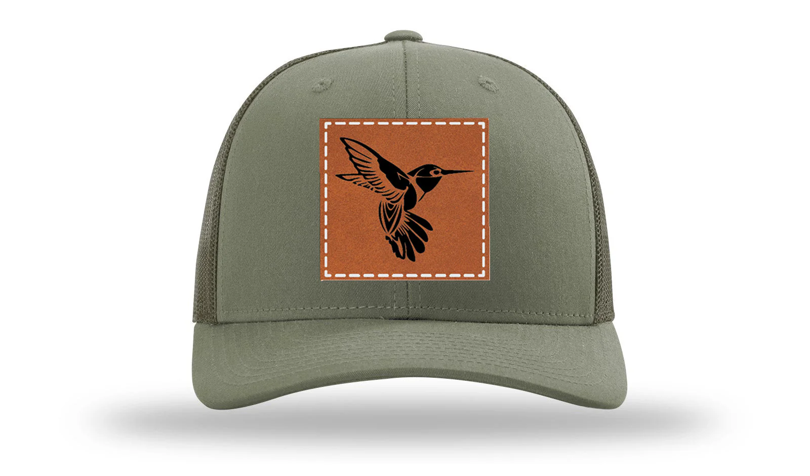 Hummingbird Leather Patch Richardson 112 Hat - Image 3