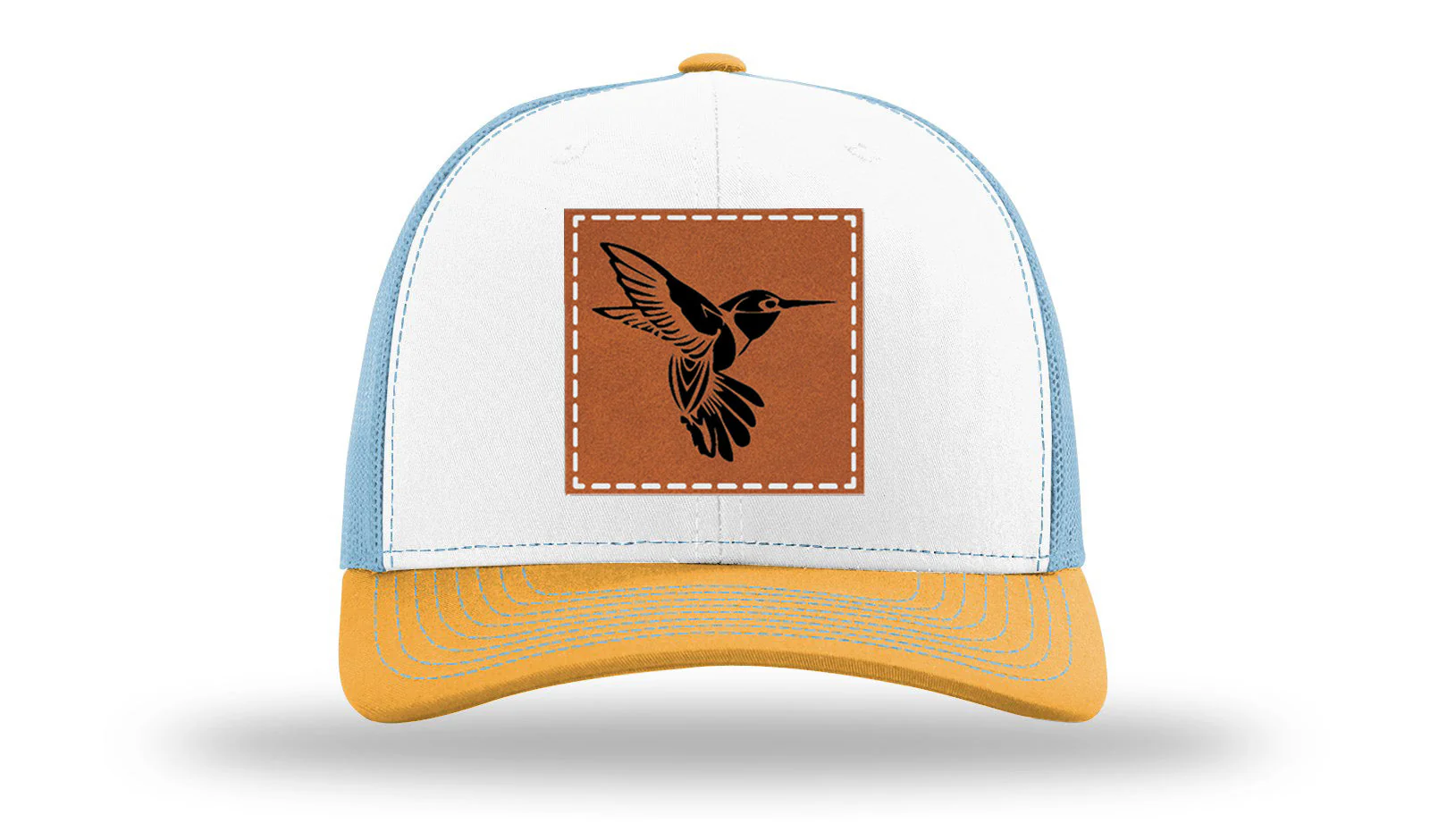 Hummingbird Leather Patch Richardson 112 Hat - Image 43