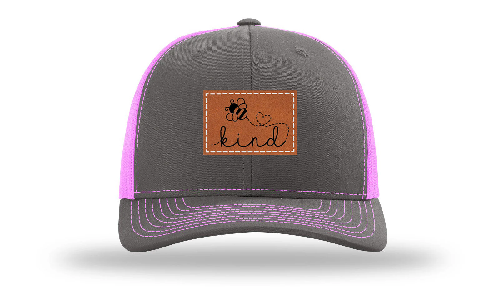 Bee Kind Leather Patch Richardson 112 Hat - Image 15