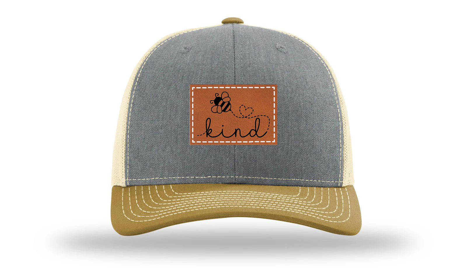Bee Kind Leather Patch Richardson 112 Hat - Image 37