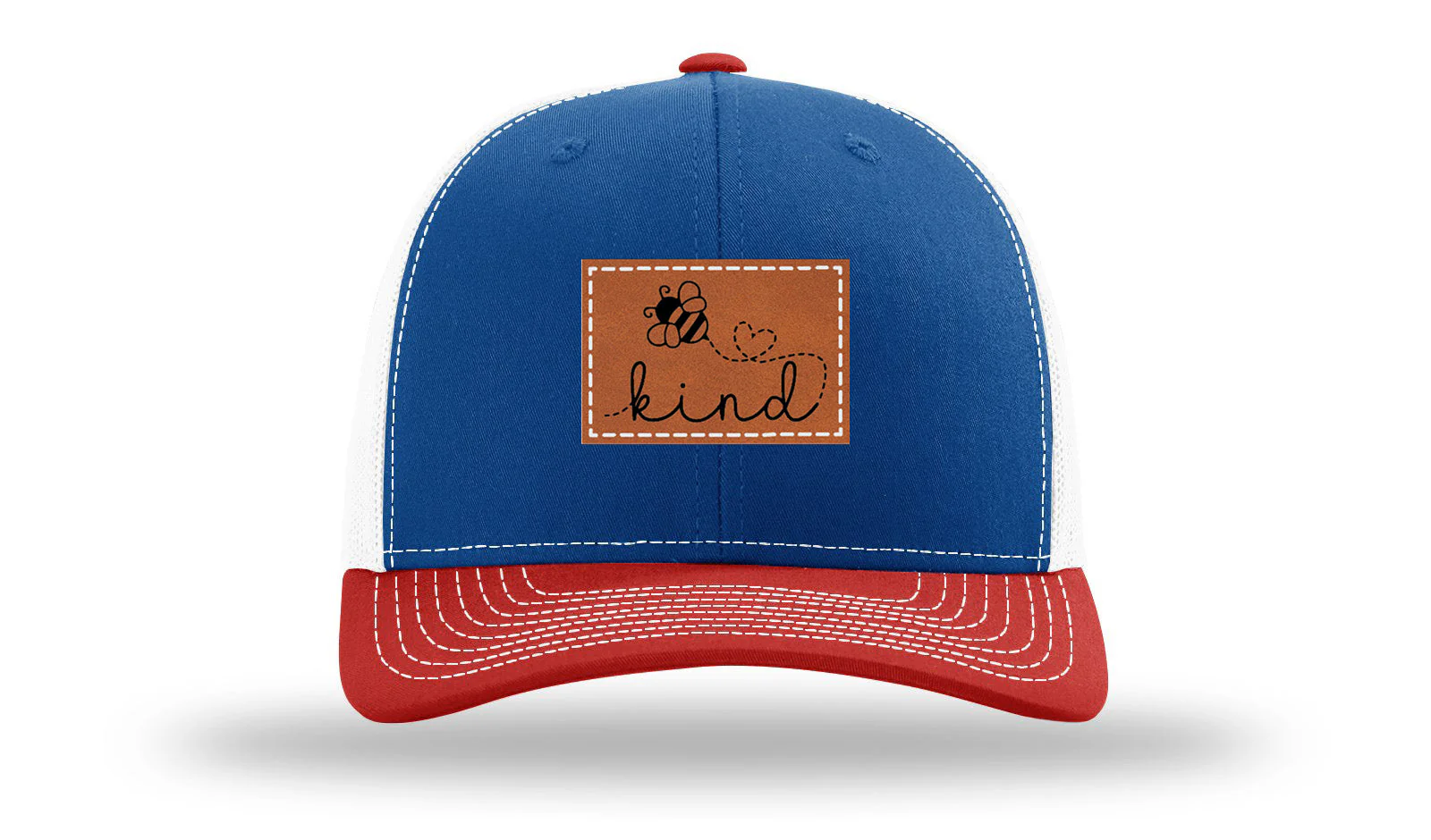 Bee Kind Leather Patch Richardson 112 Hat - Image 42