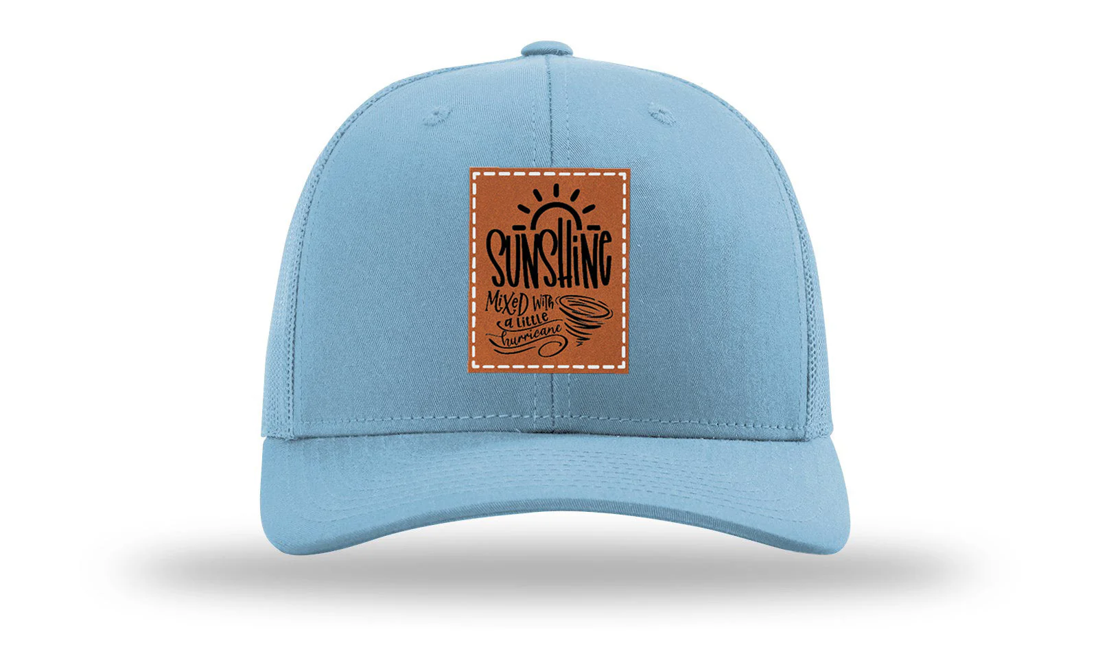 Sunshine Mixed With a Hurricane Leather Patch Richardson 112 Hat - Image 2