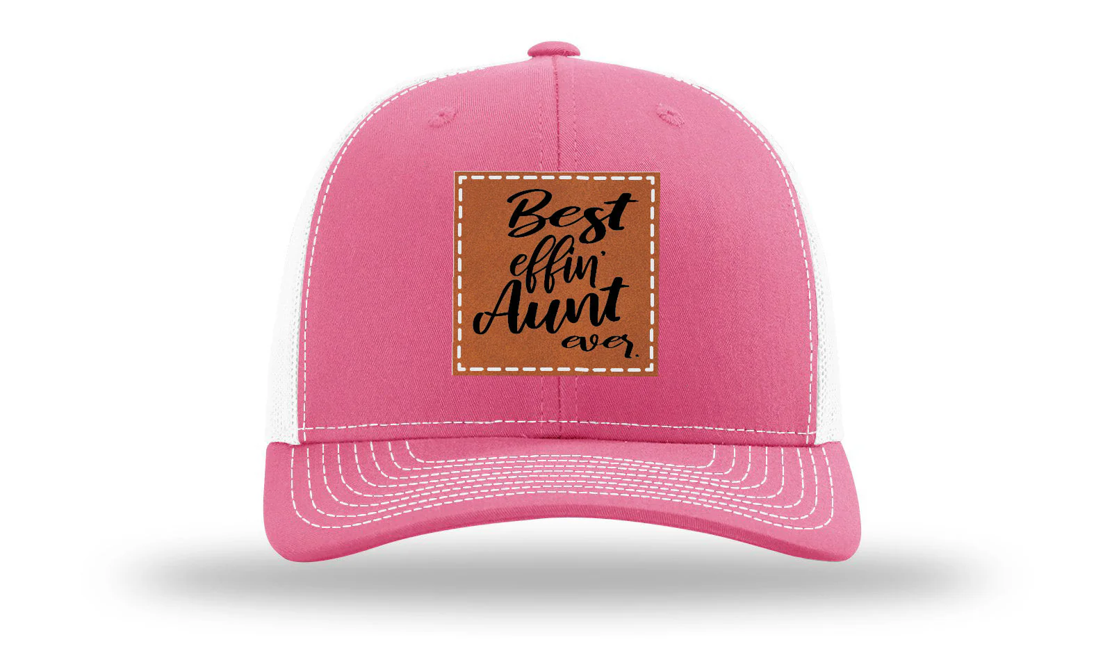 Best Effin Aunt Ever Leather Patch Richardson 112 Hat - Image 22