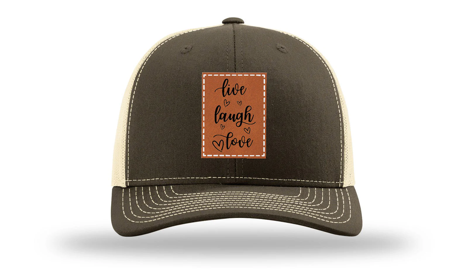 Live Laugh Love Leather Patch Richardson 112 Hat - Image 17