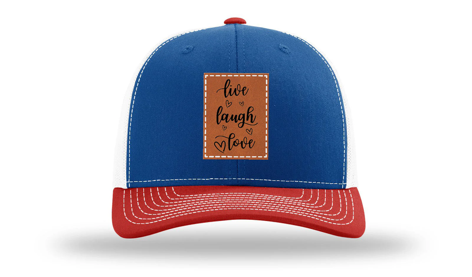 Live Laugh Love Leather Patch Richardson 112 Hat - Image 42