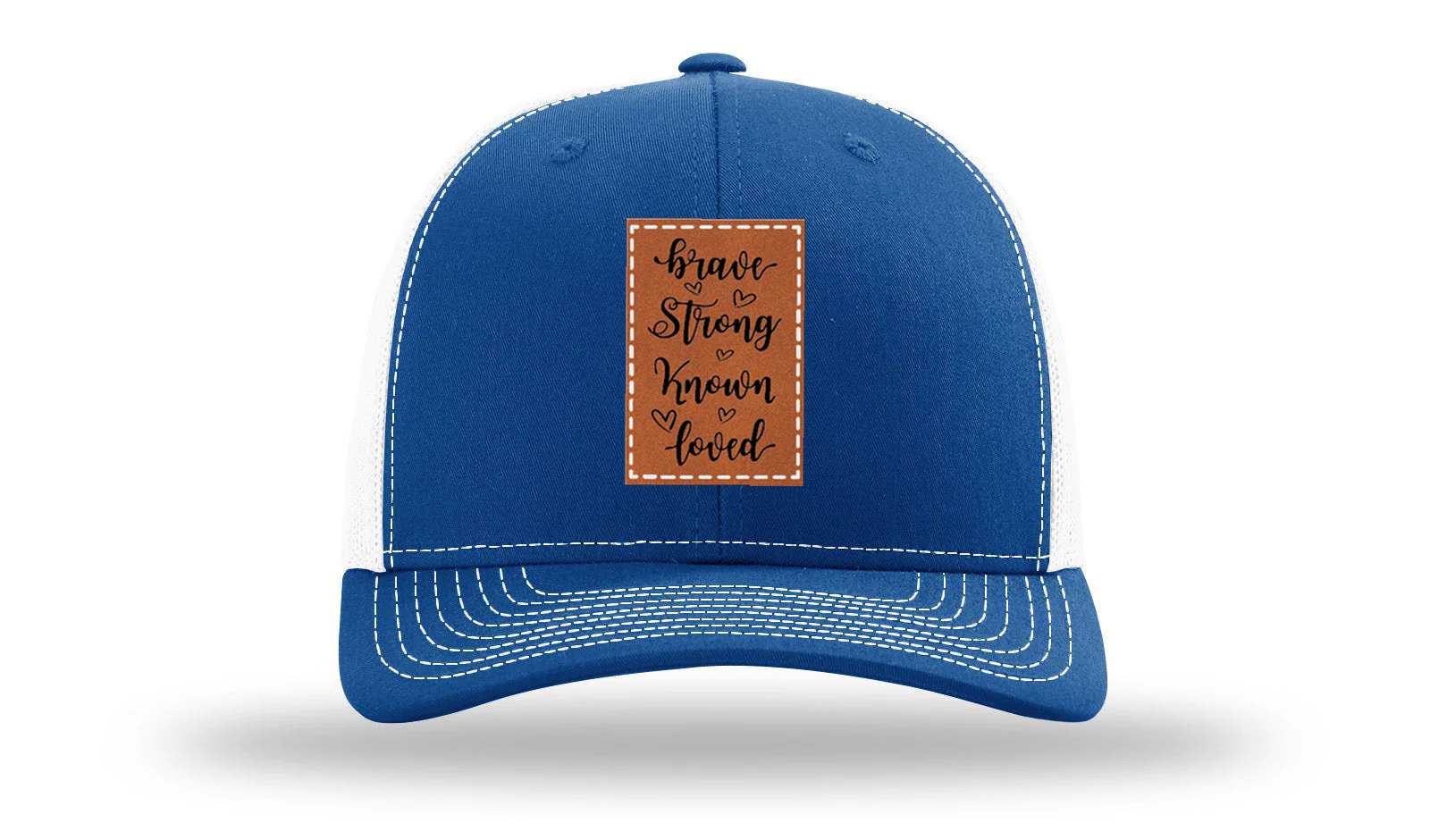 Brave Strong Known Loved Leather Patch Richardson 112 Hat - Image 32