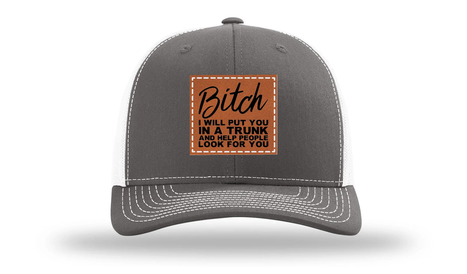 Put You In A Trunk Leather Patch Richardson 112 Hat - Image 16