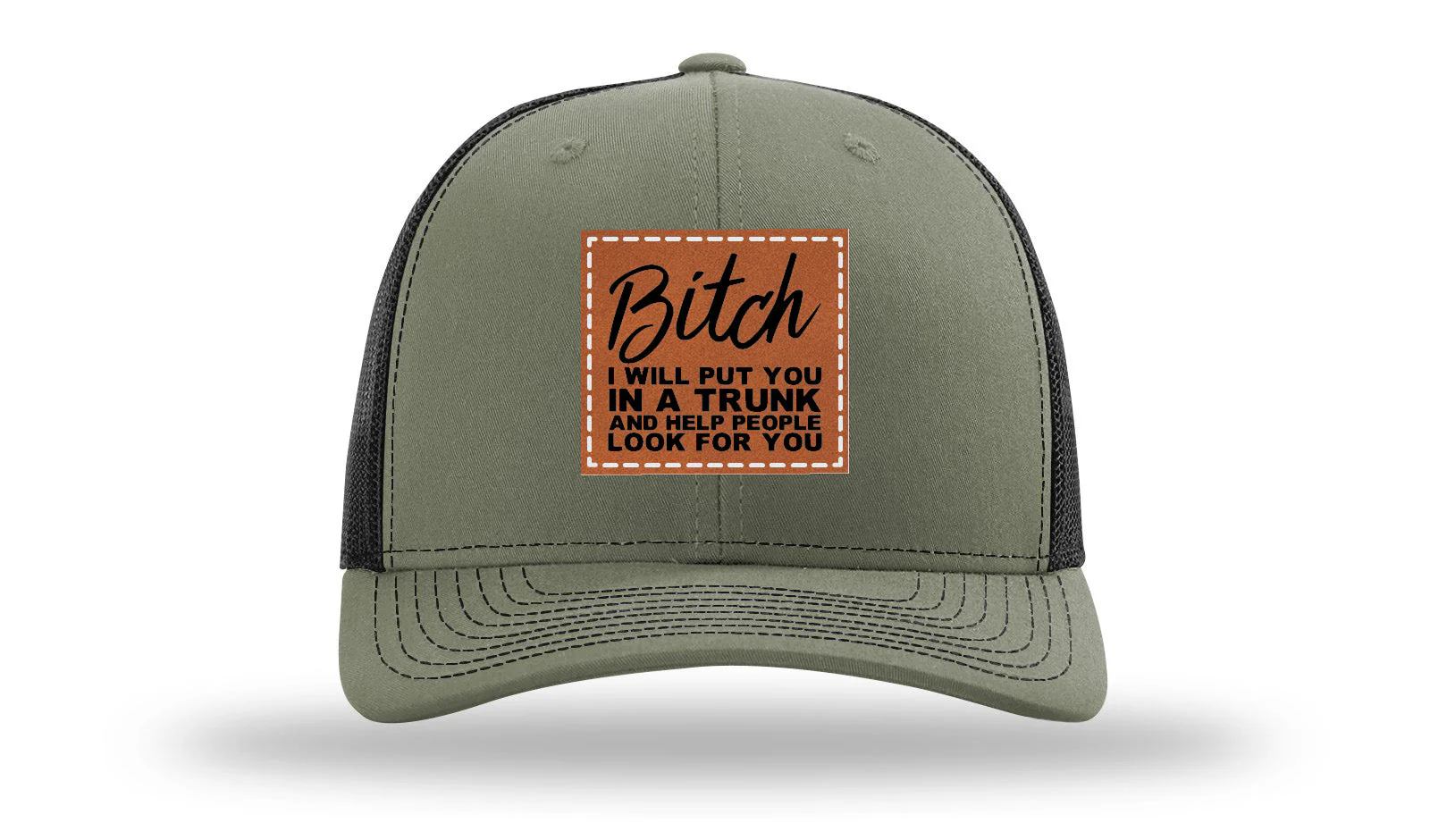 Put You In A Trunk Leather Patch Richardson 112 Hat - Image 25